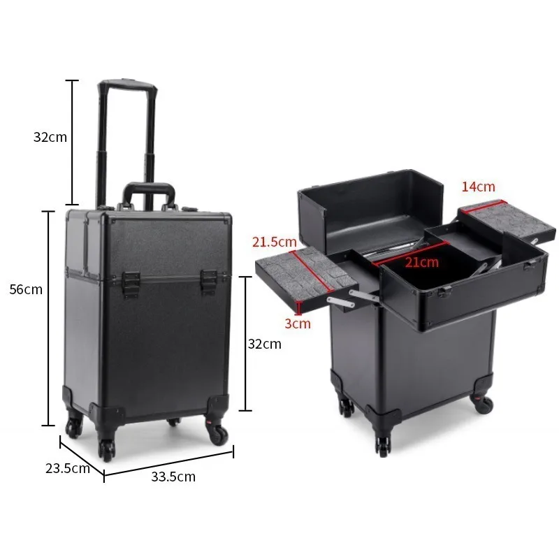 Rolling Cosmetic Luggage Organ - Beauty & Makeup Katia Di Paola recension och pris