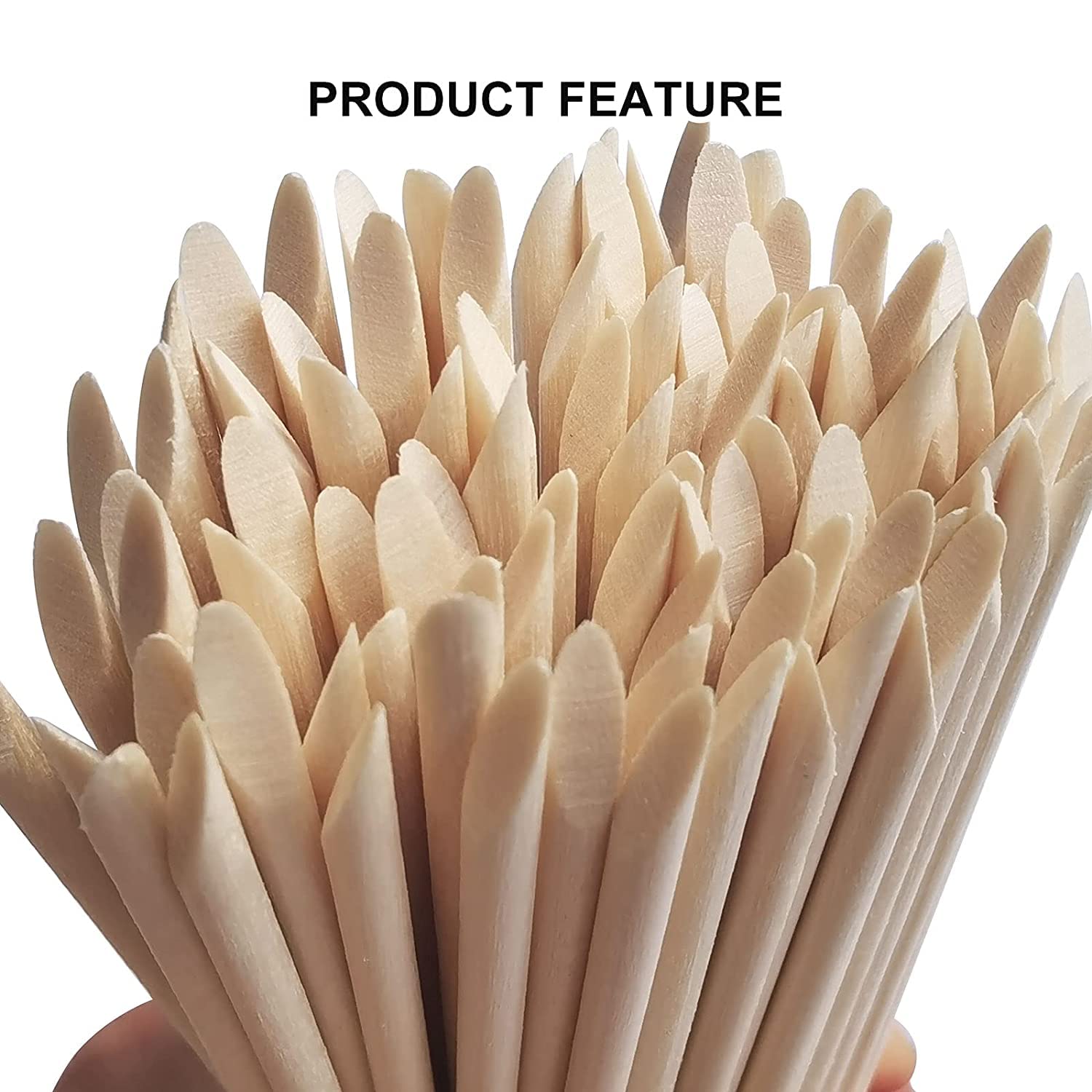 100/50Pcs Orange Wood Nail Sti - Contour Palette Stick recension och pris